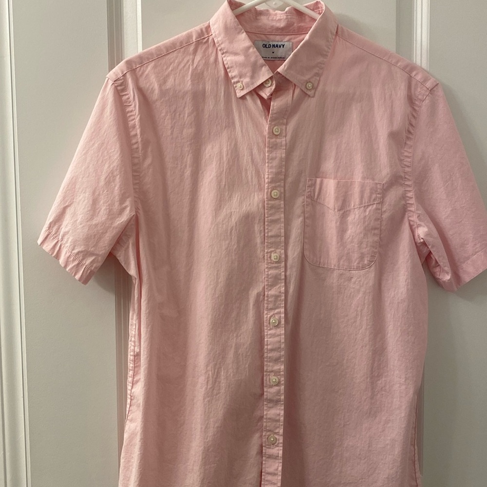 Old navy pink button down size M